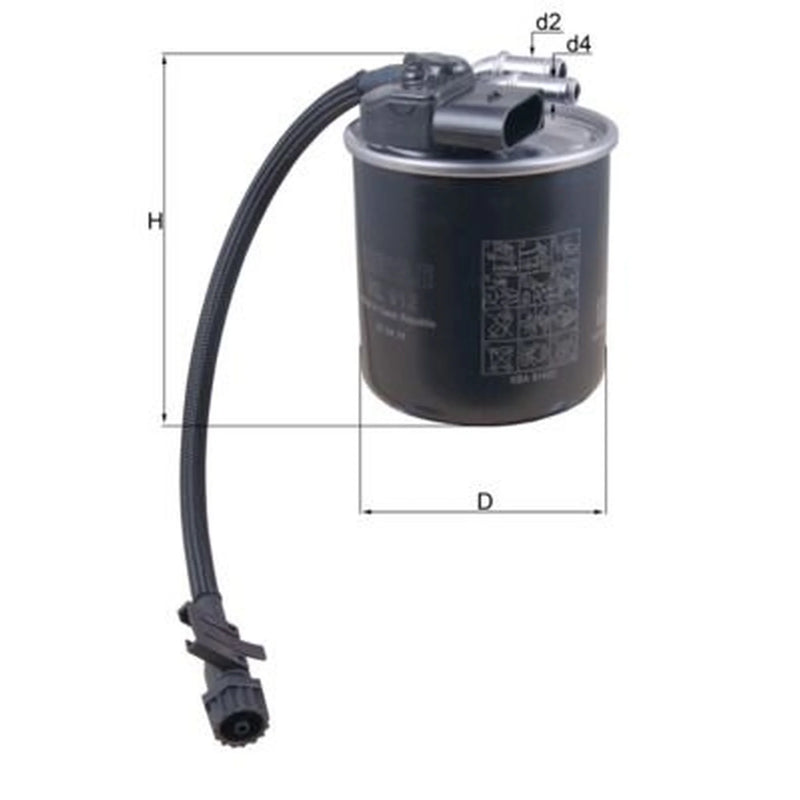 Mahle Fuel Filter Element KL 912