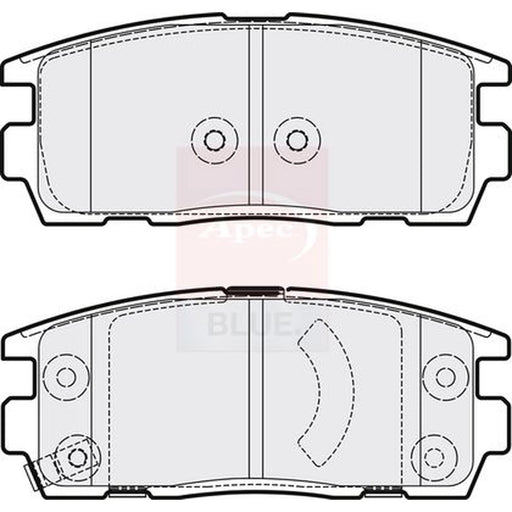 Apec Rear Brake Pad Set PD3225