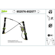 Valeo Electric Window Regulator Lifter Left Front 852576