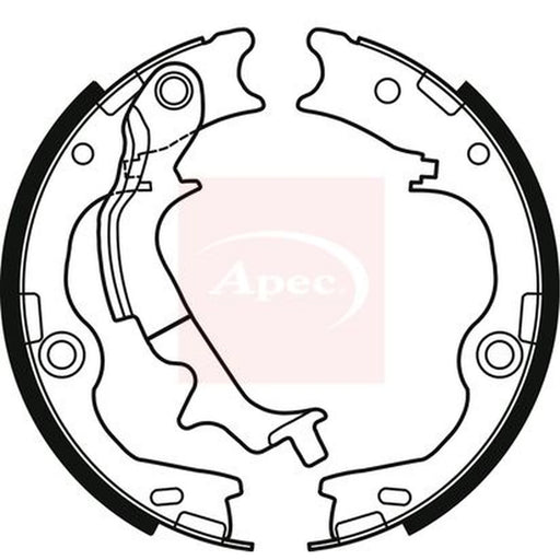 Apec Parking Brake Shoe Set SHU822