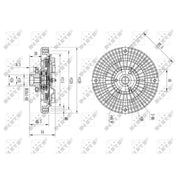 NRF Radiator Fan Clutch 49566