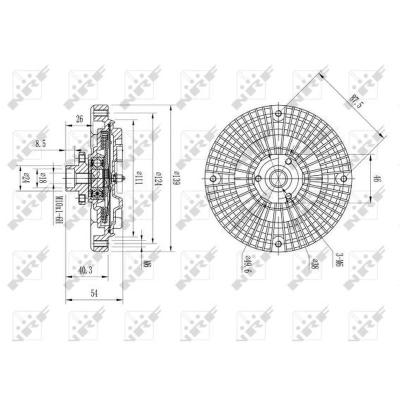 NRF Radiator Fan Clutch 49566
