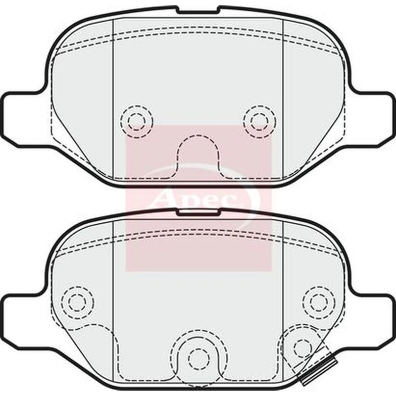 Apec Rear Brake Pad Set PAD1906