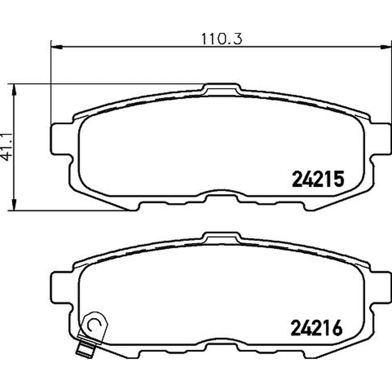 Mintex Rear Brake Pad Set MDB2666