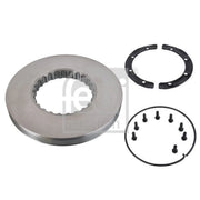 Febi 2 x Solid Front Brake Discs 104670-x2