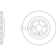 Fahren 2 x Vented Rear Brake Discs FBD6962-x2