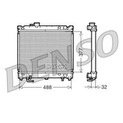 Denso Engine Radiator DRM47010