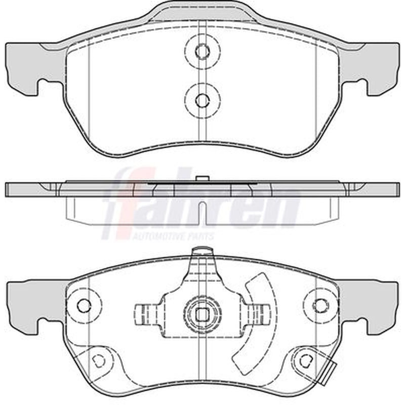 Fahren Front Brake Pad Set fits MG MG 5 2012 on 1.5