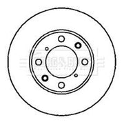 Borg & Beck 2 x Solid Rear Brake Discs BBD4093-x2