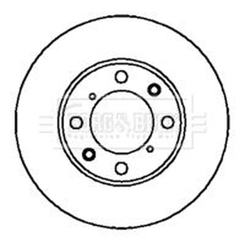 Borg & Beck 2 x Solid Rear Brake Discs BBD4093-x2