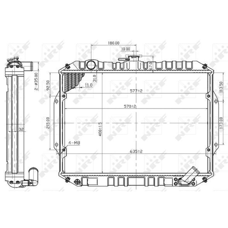 NRF Engine Radiator 503486