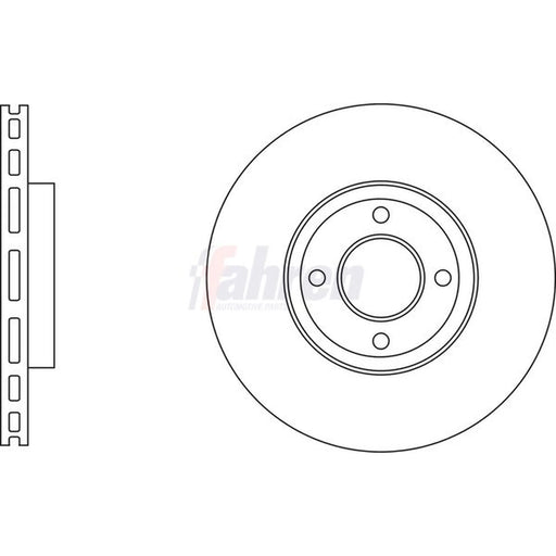 Fahren 2 x Vented Brake Discs fits Ford Ecosport 2012-2022 1.0 1.5 1.6