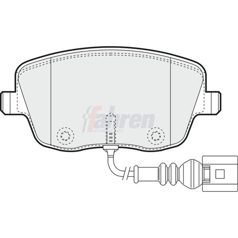 Fahren Front Brake Pad Set fits Seat Cordoba 2002-2009 1.2 1.4 1.6 1.9 2.0