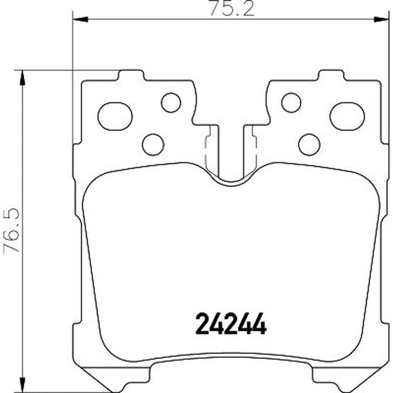 Mintex Rear Brake Pad Set MDB2760