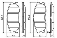 Bosch Brake Pad Set x x 0986494250