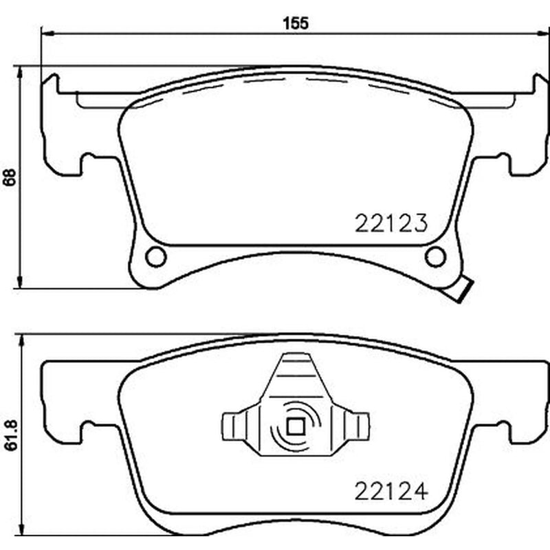 Mintex Front Brake Pad Set MDB3784