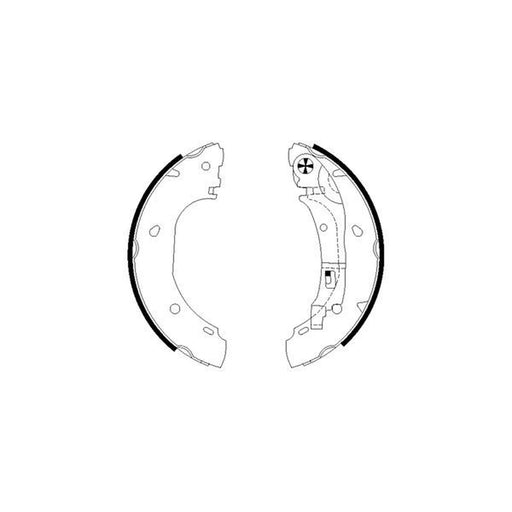 Mintex Brake Shoe Set Axle Kit MFR549