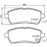 Mintex Front Brake Pad Set MDB3972