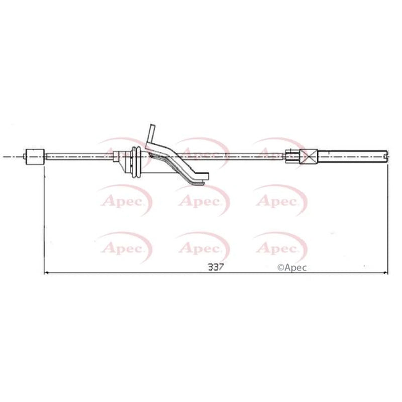 Apec Handbrake Cable Front CAB1584