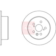 Apec 2 x Solid Rear Brake Discs DSK361-x2