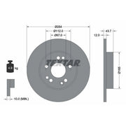 Textar 2 x Solid Front Brake Discs 92031803-x2