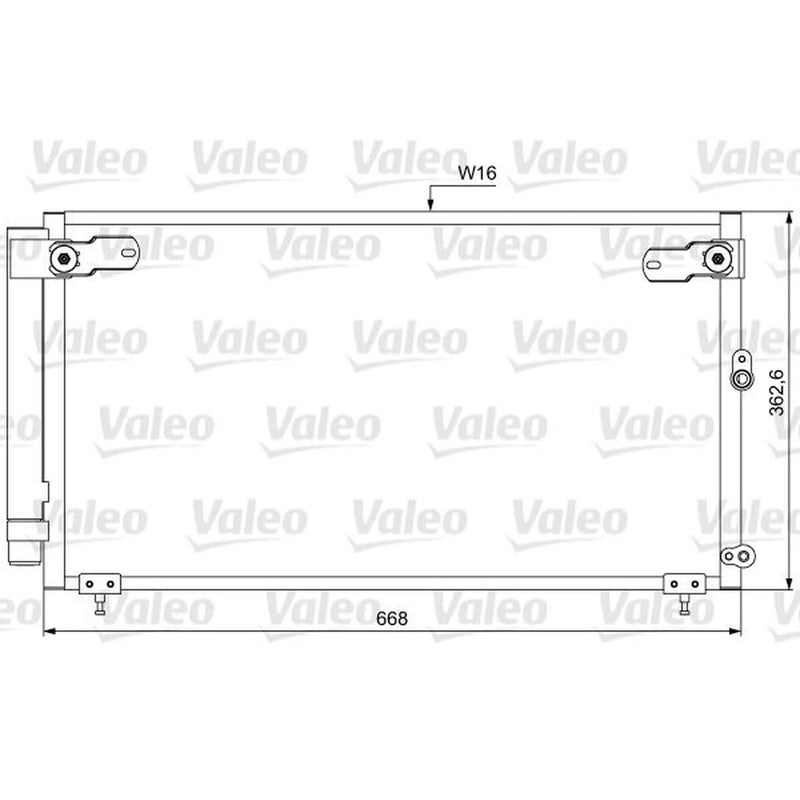 Valeo Air Conditioning Condenser 814047