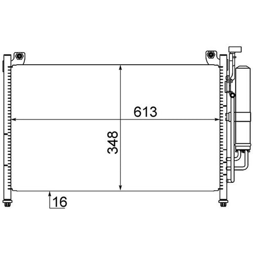 Mahle Air Conditioning Condenser AC 609 000S