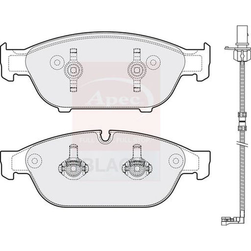 Apec Front Brake Pad Set PAD1810B