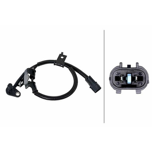 Hella ABS Wheel Speed Sensor Front Right 6PU 358 252-121