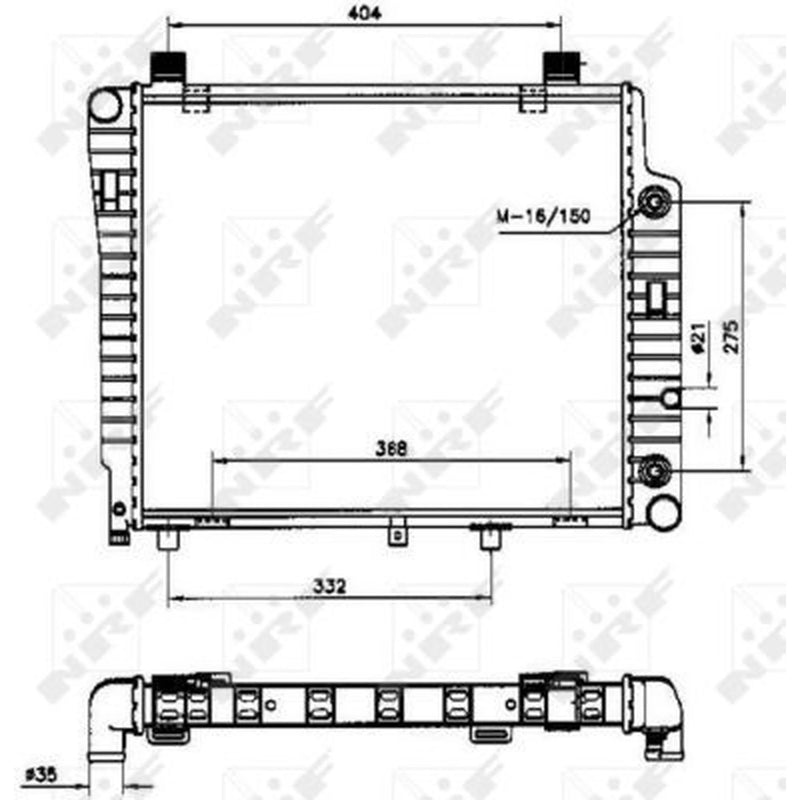 NRF Engine Radiator 50534
