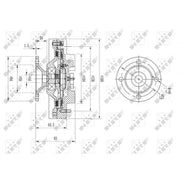 NRF Radiator Fan Clutch 49572