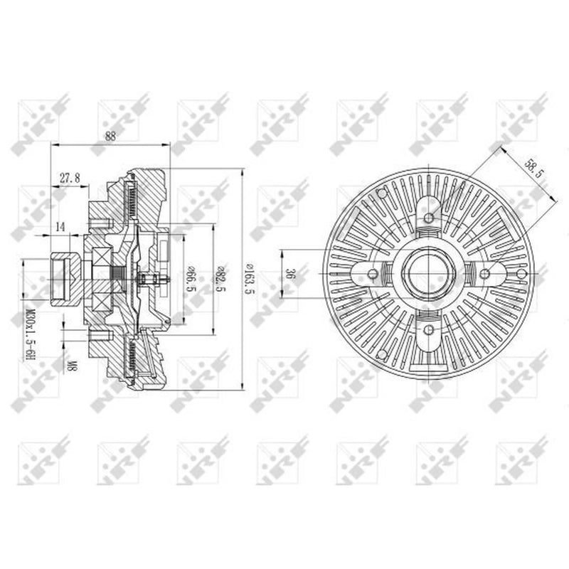 NRF Radiator Fan Clutch 49600