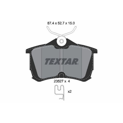 Textar Rear Brake Pad Set 2352701