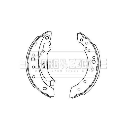 Borg & Beck Brake Shoe Set Axle Kit BBS6529