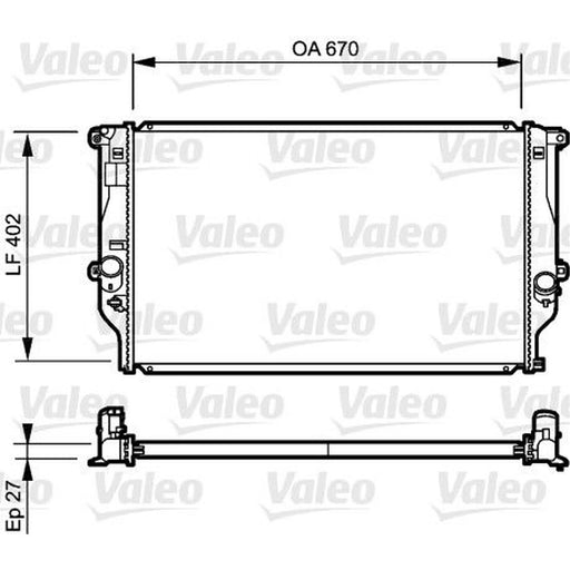 Valeo Engine Radiator 735216