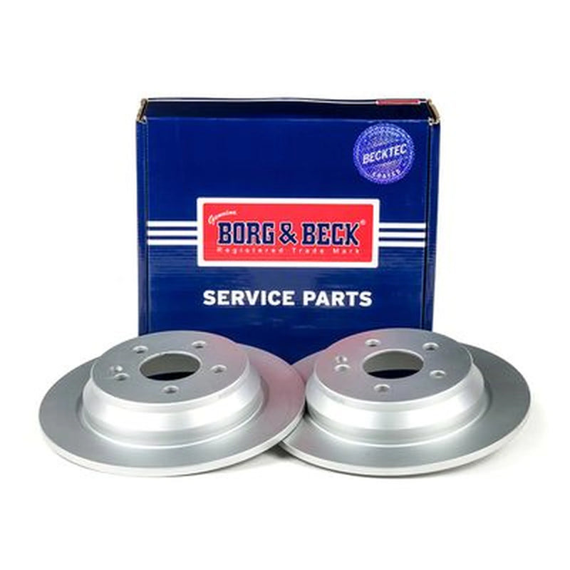 Borg & Beck 2 x Solid Rear Brake Discs BBD4489-x2