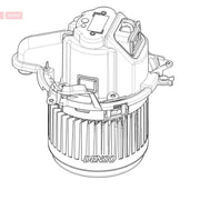 Denso Heater Blower Fan fits Renault Captur I 2013-2019 0.9 1.2 1.3 1.5