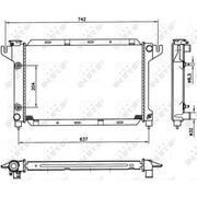 NRF Engine Radiator 50314