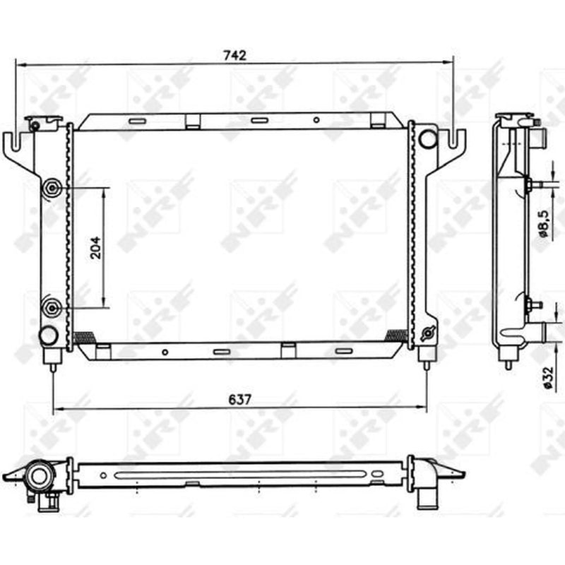 NRF Engine Radiator 50314