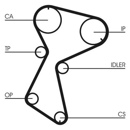 Continental CTAM Timing Belt Cambelt 153 Teeth CT604