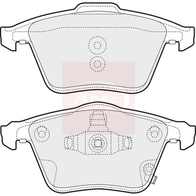 Apec Front Brake Pad Set PAD1587