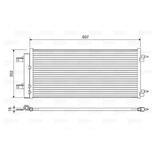 Valeo Air Conditioning Condenser 822626