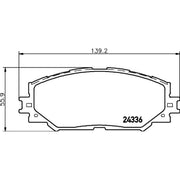 DON Front Brake Pad Set PCP1112