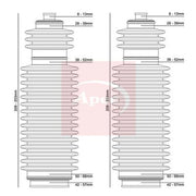 Apec Steering Bellow Kit Front ACB3009