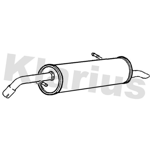Klarius Box With Tail Pipe Rear PG812D