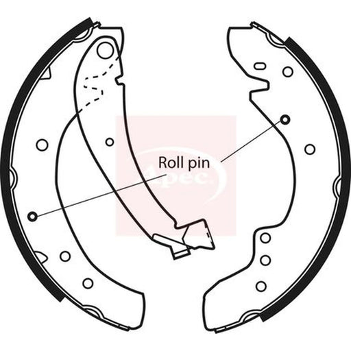Apec Brake Shoe Set Axle Kit SHU528
