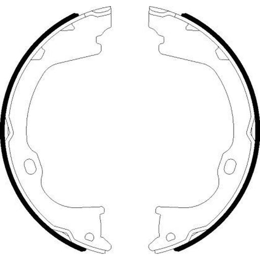 Textar Parking Brake Shoe Set 91078500