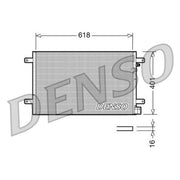 Denso Air Conditioning Condenser fits Audi A4 B6 2000-2005