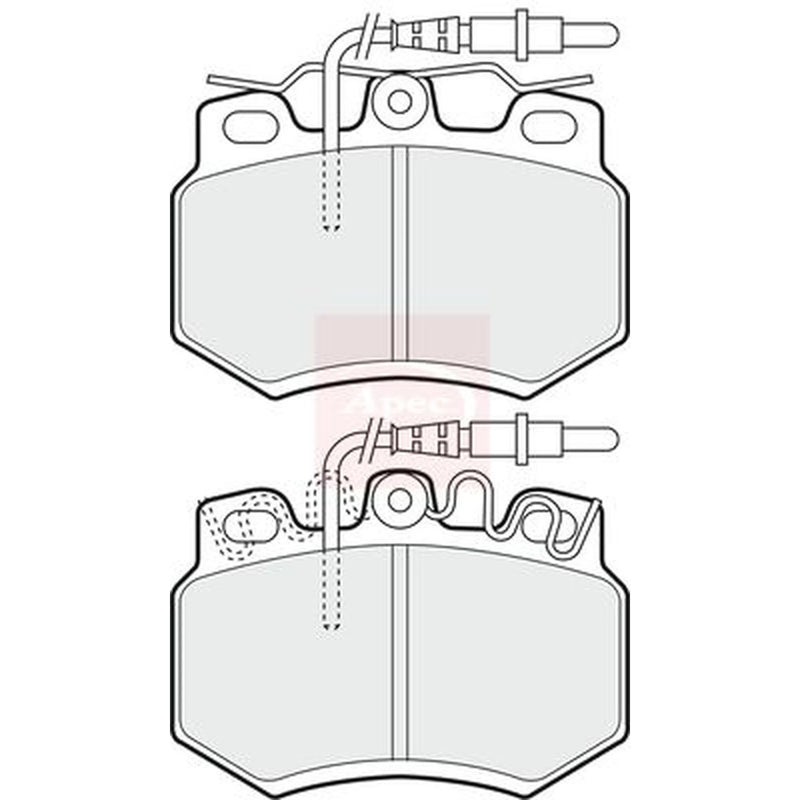 Apec Front Brake Pad Set PAD828