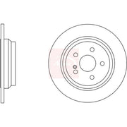 Apec 2 x Solid Rear Brake Discs DSK2703-x2